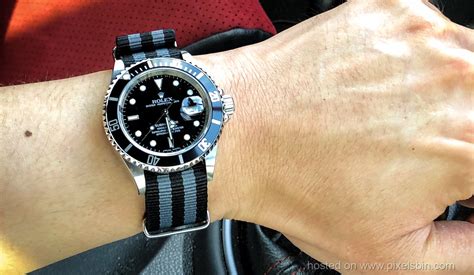 leather straps for rolex submariner|rolex submariner on nato strap.